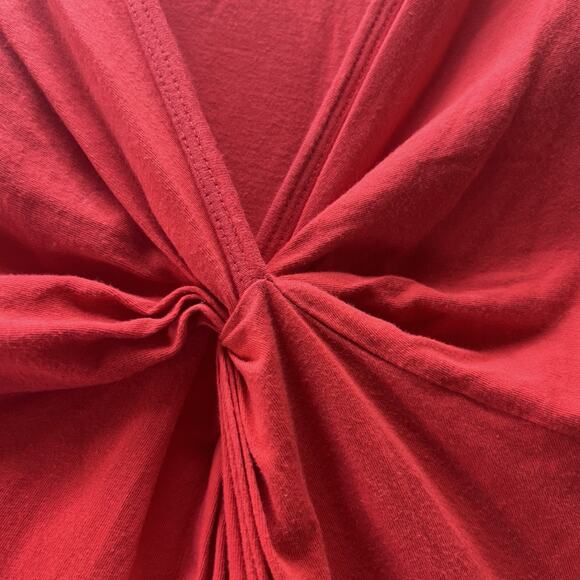 Johnny Was Dress Sz M Embroidered Boho Ruched Knot Babydoll Fairy MIDI Y2K Style - Picture 7 of 10